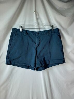Magellan Outdoors Navy Blue Casual Cotton Blend Shorts